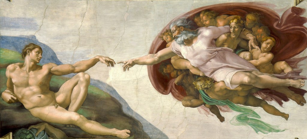 The Creation of Adam-Mystery behind untouched&nbsp;fingers