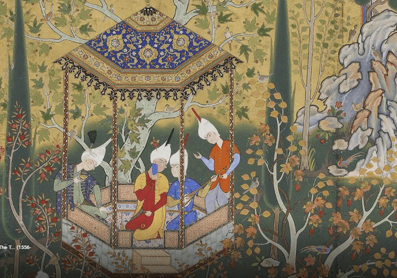 Garden Of Iran|Folio from a Haft Awrang (Seven&nbsp;Thrones)